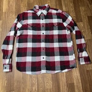 American Eagle Outfitters Super Soft Flannel Plaid Long Sleeve Button Down Shirt